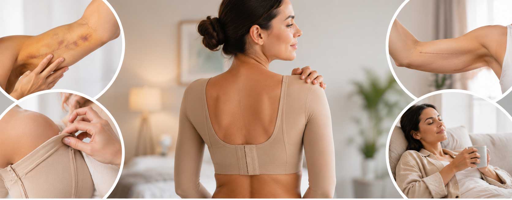 Recuperación tras liposucción de brazos o braquioplastia